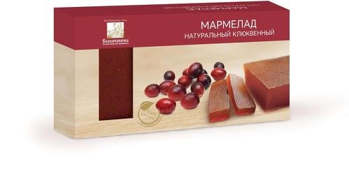  Мармелад пластовый 210г клюквенный в Керчи